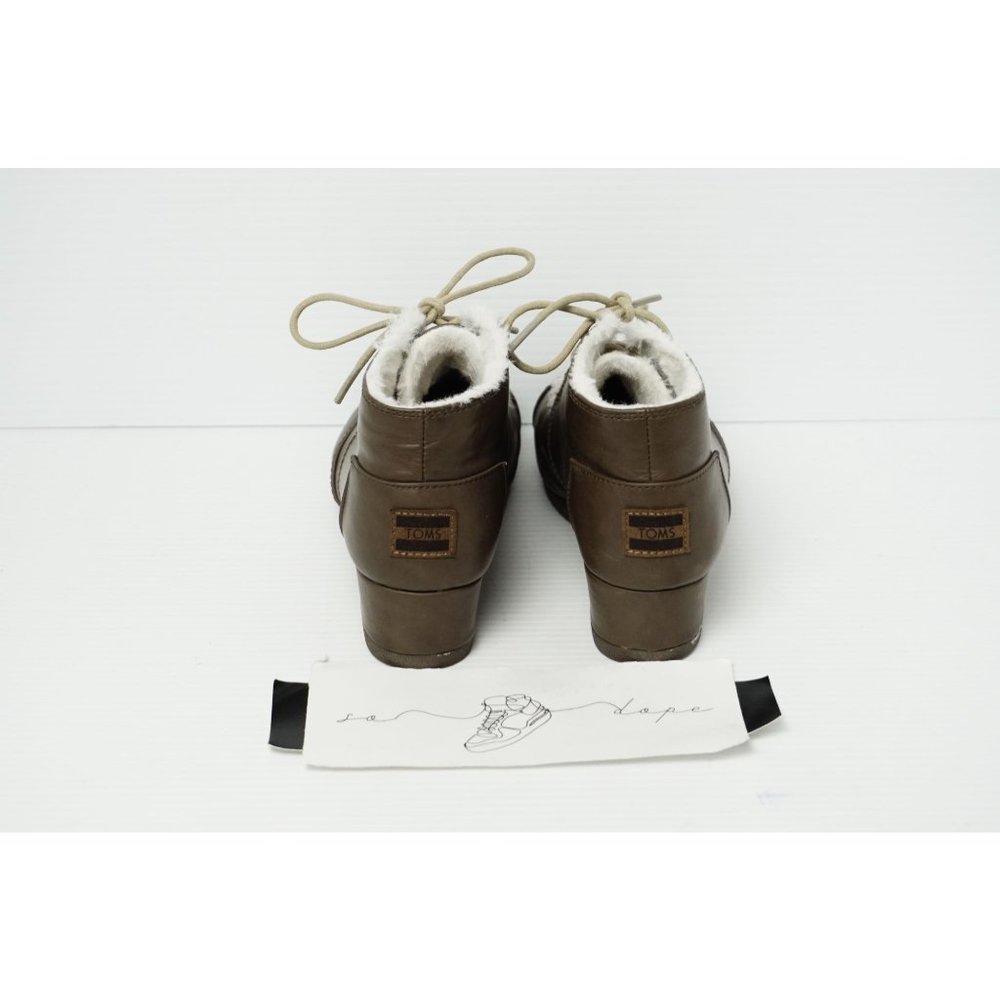Tom Desert‎ Wedge Bootie Suede Fur Lining Shoes - W - Picture 2 of 7